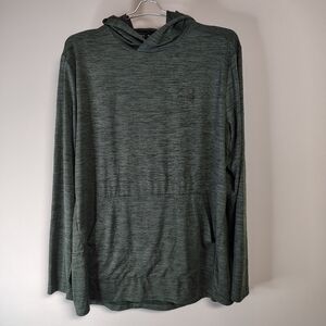 Spyder Active Hoodie Mens Size XXL Green Heathered Lightweight Performance Shirt